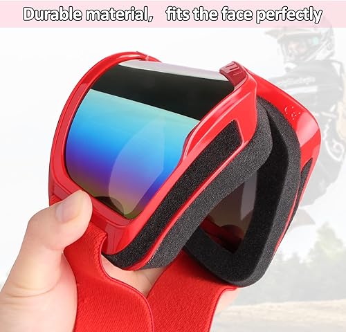 Miniatura 56 de Gafas de motocicleta para hombres y mujeres, gafas de motocross, de ATV, gafas para montar, gafas de deportes de potencia, gafas para todoterreno