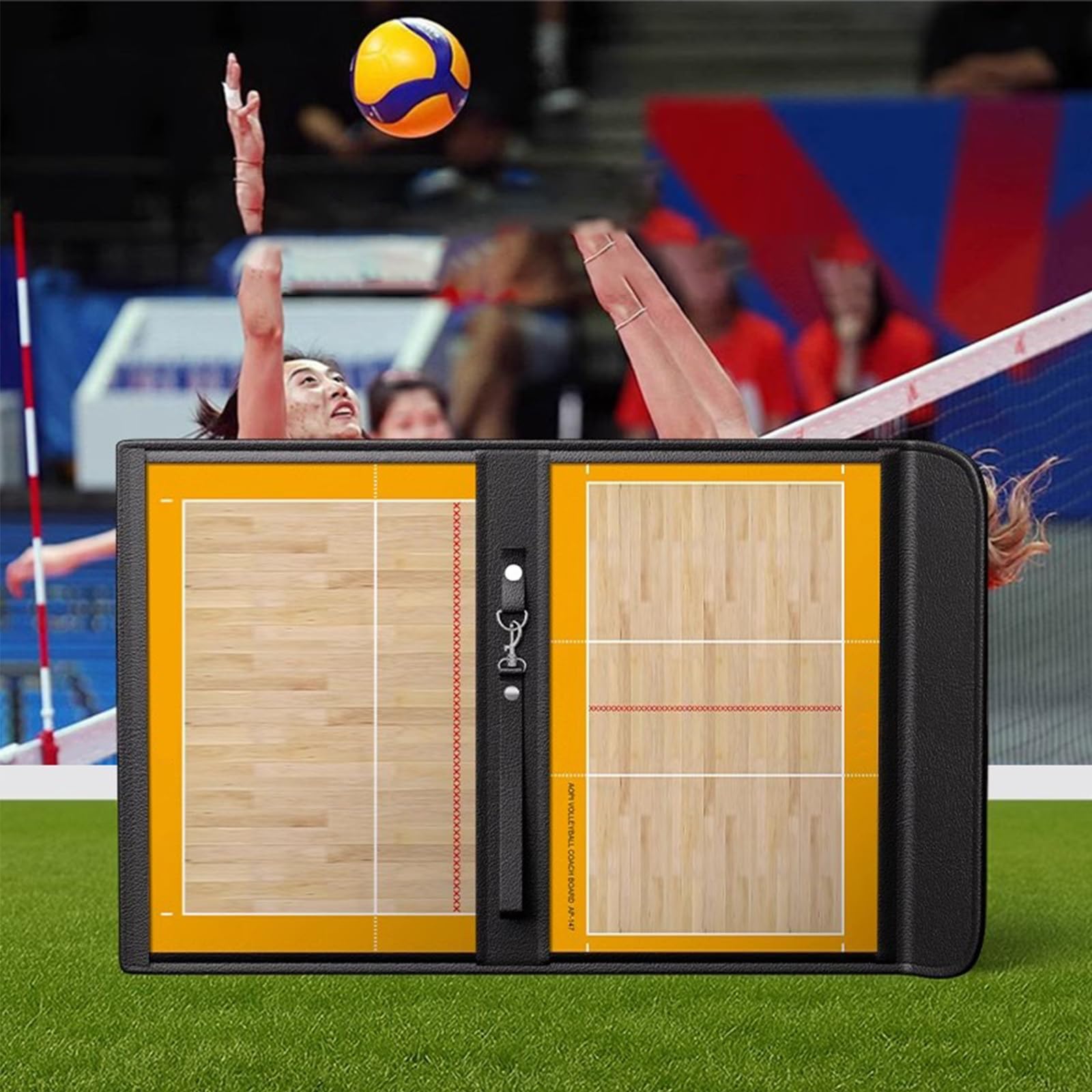 Portablocco per Istruttore di Pallavolo, Lavagna Tattica, Lavagna per Allenatori Cancellabile A Secco, Tavole per Allenatori Tattiche di Pallavolo,Pieghevole, per Allenamento e Competizione