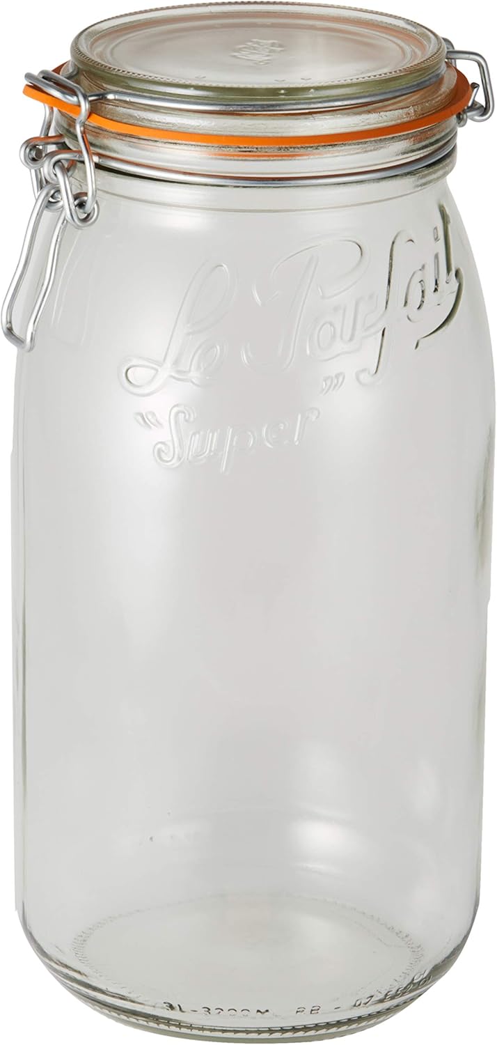 Amazon Co Jp Le Parfait ル パルフェ ガラス ボーカルジャー 3l 保存容器 ホーム キッチン