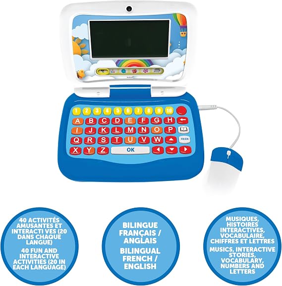 LEXIBOOK, Power Junior Educational Laptop for kids, JC398i1