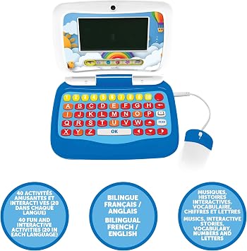 LEXIBOOK, Power Junior Educational Laptop for kids, JC398i1