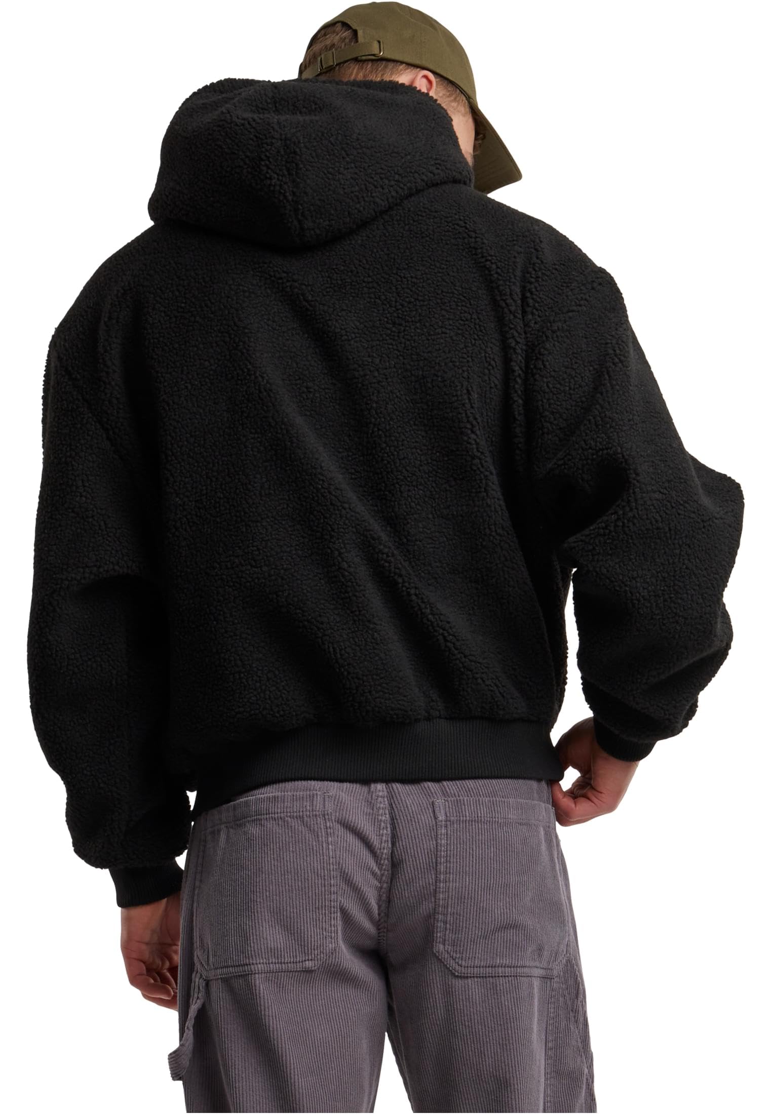 Urban Classics Urban Classics Oversized Teddy Hoodie Maglia di Tuta Uomo (Pacco da 1)