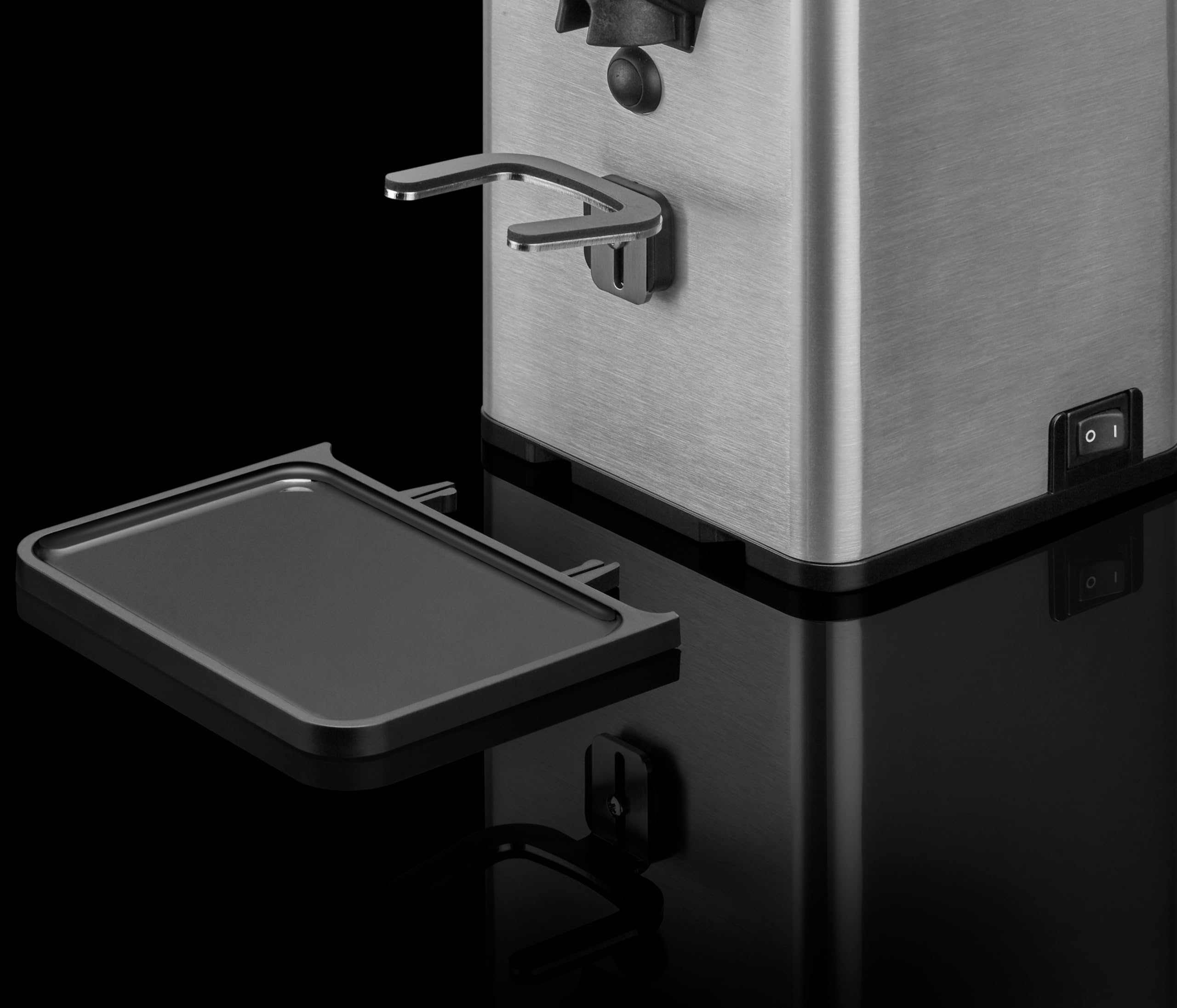 Gaggia Milano MDF55 - Molinillo de café espresso, tolva de 250 g, fabricado en Italia, controles de pantalla táctil y perilla giratoria, ajuste micrométrico continuo, rebaba plana, motor de 310 W