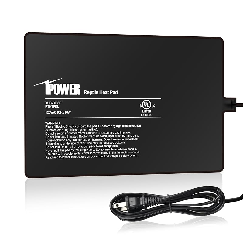 Manta térmica para terrário iPower Under Tank Terrarium Warmer 16 W 20,32 x 30,48 cm