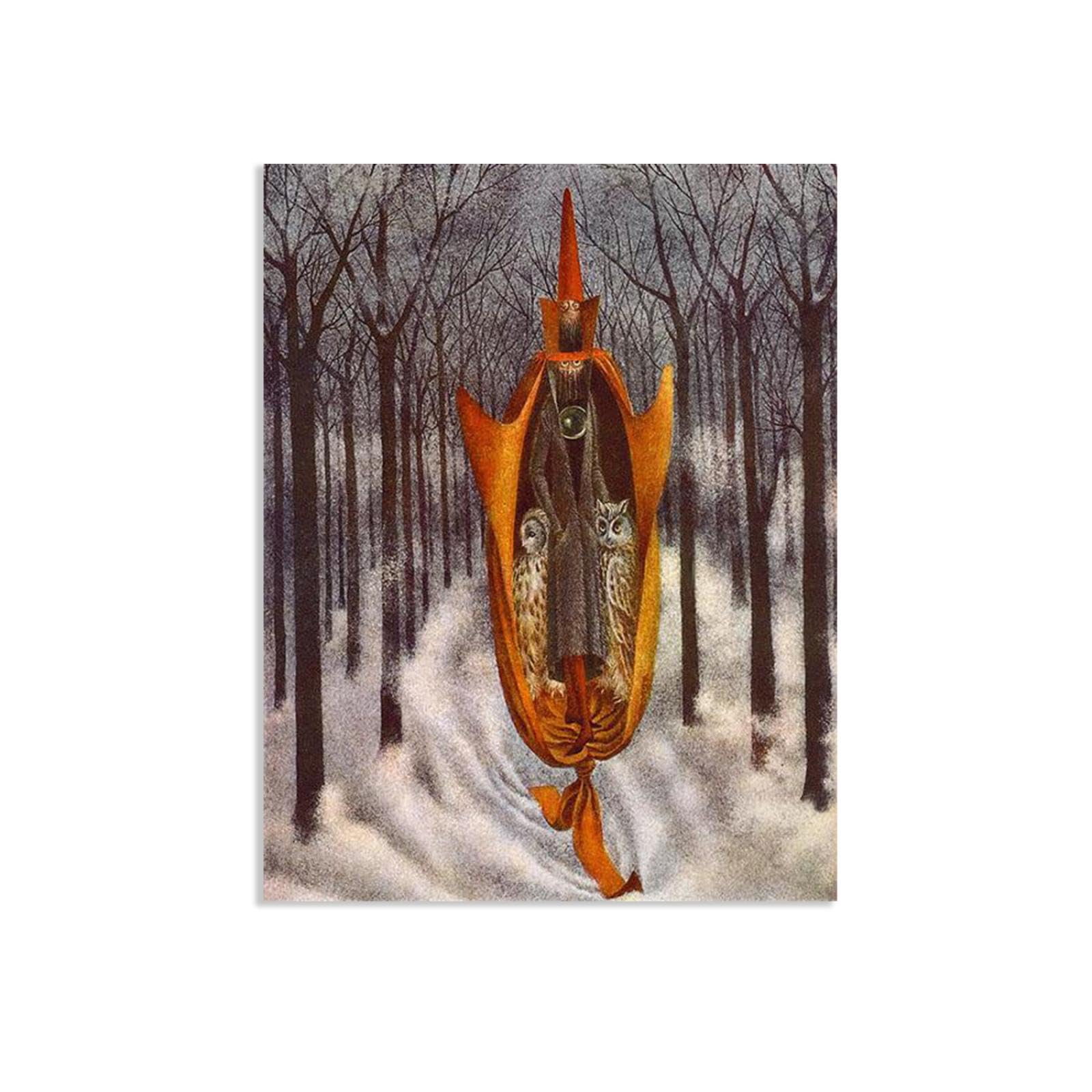 MYCGGDGH Remedios Varo Canvas Wall Art Reproductions of Famous Paintings Quiador Surrealism Famous Art Poster Wall Decor for Living Room Bedroom Home Decor 65x50cm(26x19in) Frameless