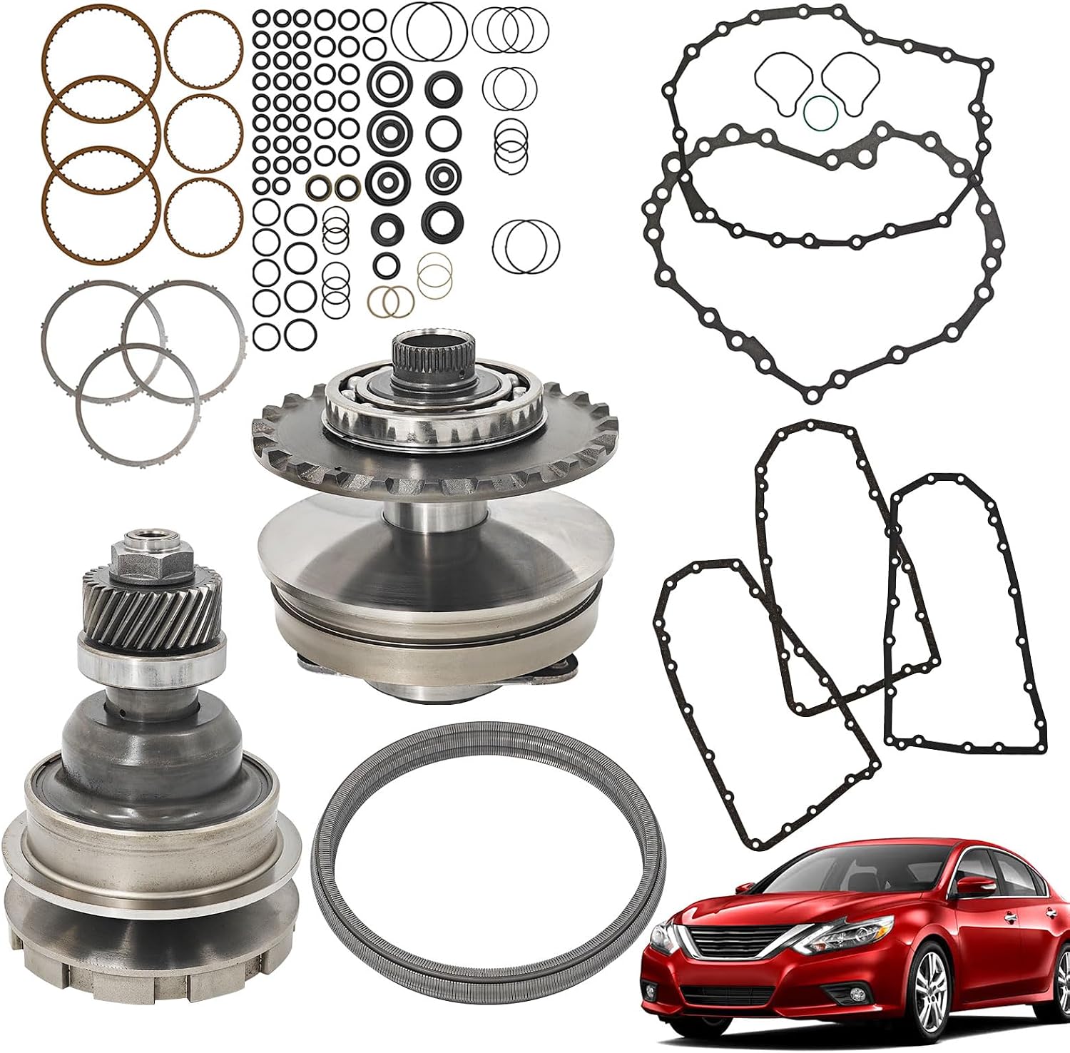 JF011E RE0F10A Transmission Rebuild Kit 30T Pulley Set Chain Belt Fits for Nissan Rogue Altima Maxima Sentra X-Trail For Jeep Compass Patriot For Dodge Caliber 901047 33710NK-8