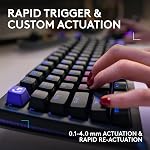 Logitech G512 X 98 Dual SWAP, Hot-Swappable TMR Analog/Mechanical Gaming Keyboard, Tactile, 8K Polling Rate, Custom Actuation 0.1-4.0 mm, Rapid Trigger, LIGHTSYNC RGB, Wired, PC, Mac - Black