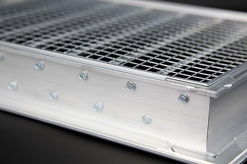 Miniatura 7 de Ventilas de aluminio a prueba de agua para exteriores. Resistentes al agua y a la lluvia. Con tela de alambre. Ventila para aire acondicionado a