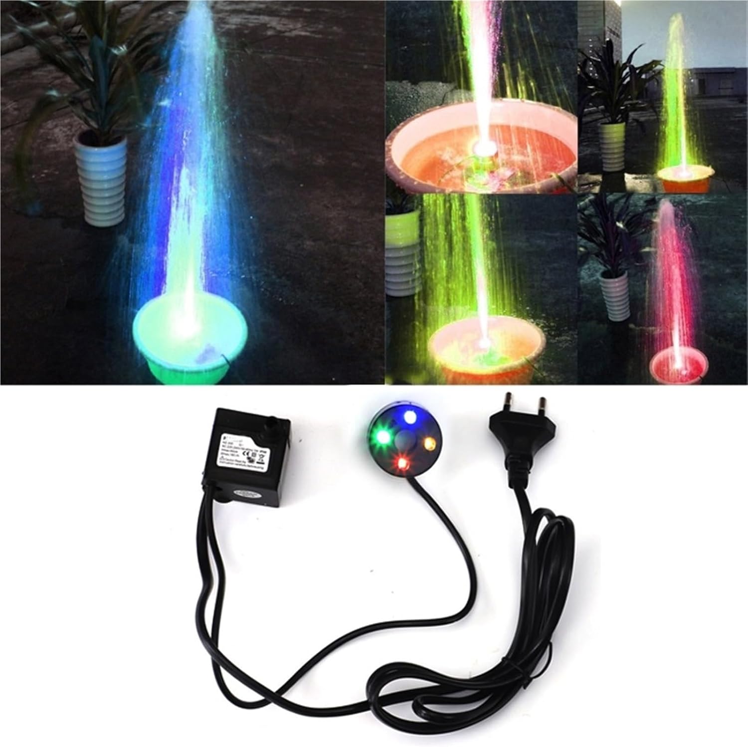 Aquarium 220V 3W Submersible Water Pump LED Fish Tank Fountain Fish Pond Tank Water Pumps Fish Aquatic Pet Kit