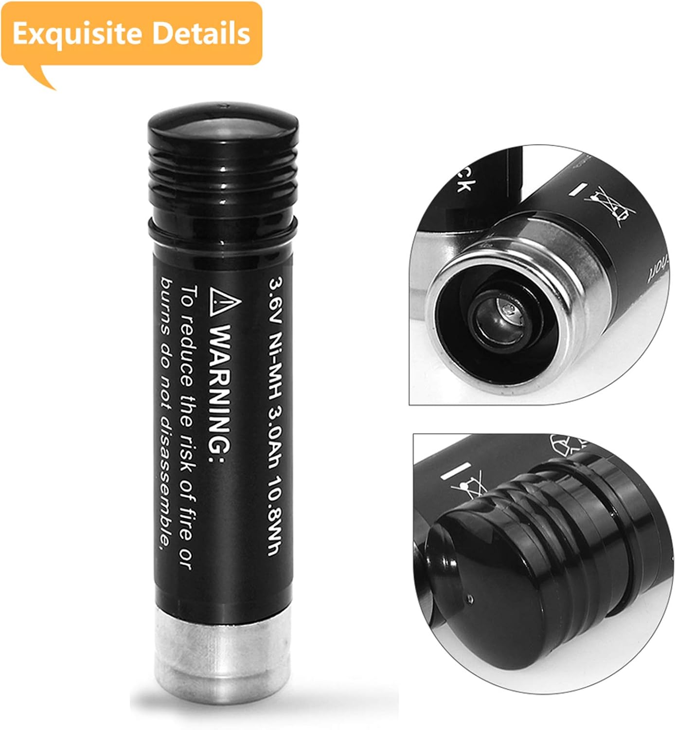 Enermall 3000mAh Ni-MH Replacement for Black and Decker 3.6V Battery Compatible with Black and Decker 3.6 Volt Versapak VP110 VP100 VP105 VP130 VP730 VP7240 Power Cordlesss Tools 2 Pack