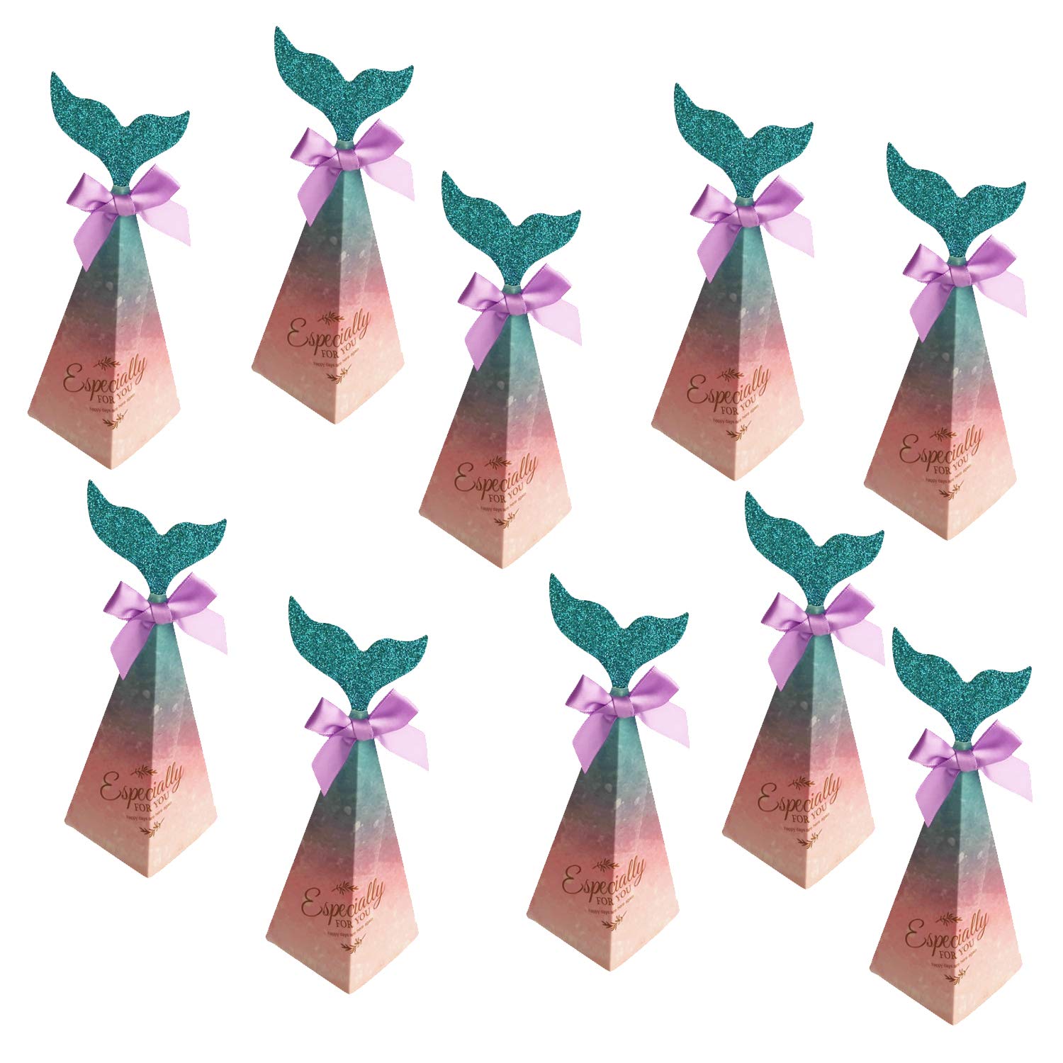 RasuImpex 10pcs Mini Mermaid Party Favors Box Set, Mermaid Tail Candy Gift Box Party Decorations for Men , Women boy Girls Kids/Childrens Birthdays Baby Shower Party Supplies #RasuDecor (Pink) (B08PS9XKZF) Amazon Price History, Amazon Price Tracker