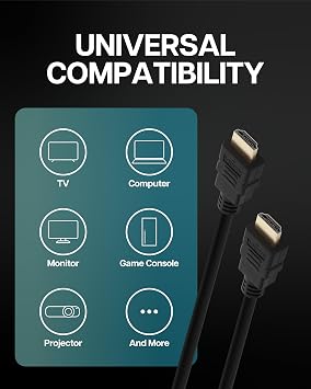 VisionTek HDMI 2.1 3 Foot Cable - Compatible with HDTV Formats, OS X, Windows (M/M) (901462)