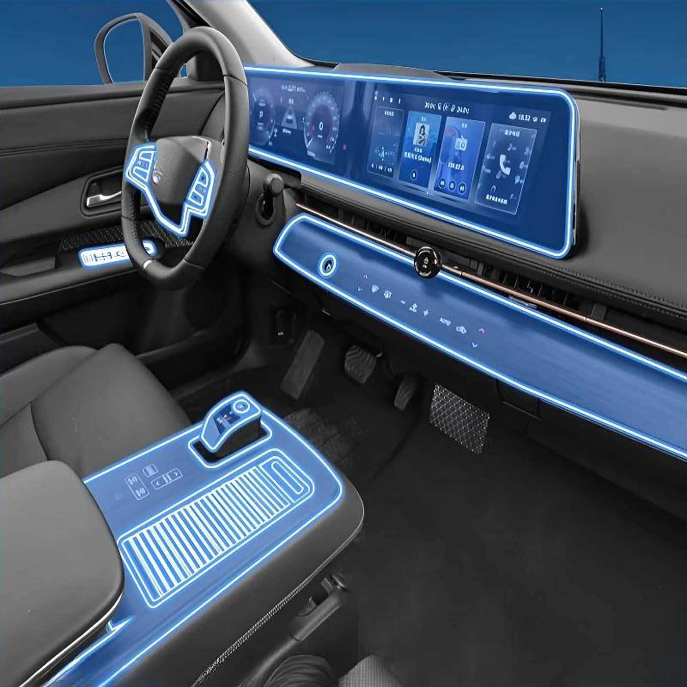 Dashboard Multimedia Navigation Transparent Protection, for Ariya 2022-2025 Film Anti-Scratch