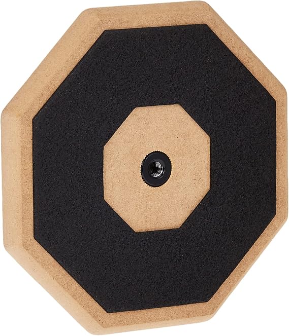 Evans RealFeel - Drum Practice Pad - Drum Pad - Drummer Practice Pad - Gum Rubber, Single Sided, Stand Mountable, 6 Inch