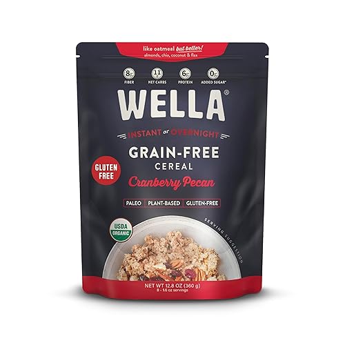 Wella Alternativa a avena de cereales, cereales calientes sin gluten, sin granos, paleo orgánico, vegano, alto en proteínas, a base de plantas, sin