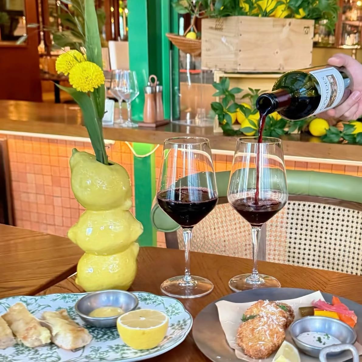 Lemon Figurine Decor, Tall Yellow Ceramic Bud Vase Dining Table Centerpieces for Home and Kitchen, Spring Summer Home Decorations, Mediterranean Decoration for Italian Themed Party - Image 7