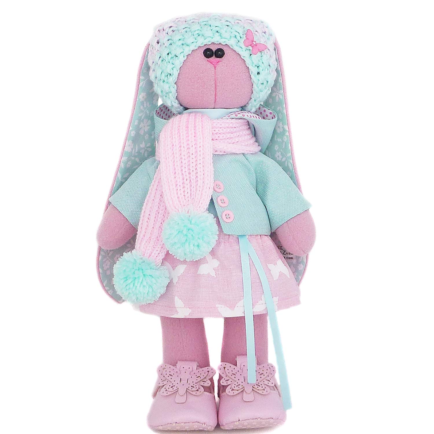 Easter bunny, Fabric rabbit doll for girl, plush toy