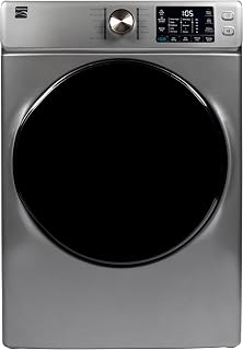 Kenmore 8.0 cu. ft. ENERGY STAR Front Load Electric Dryer with Accela Steam, Wrinkle Guard & Smart Sensor Drying - Metallic Silver
