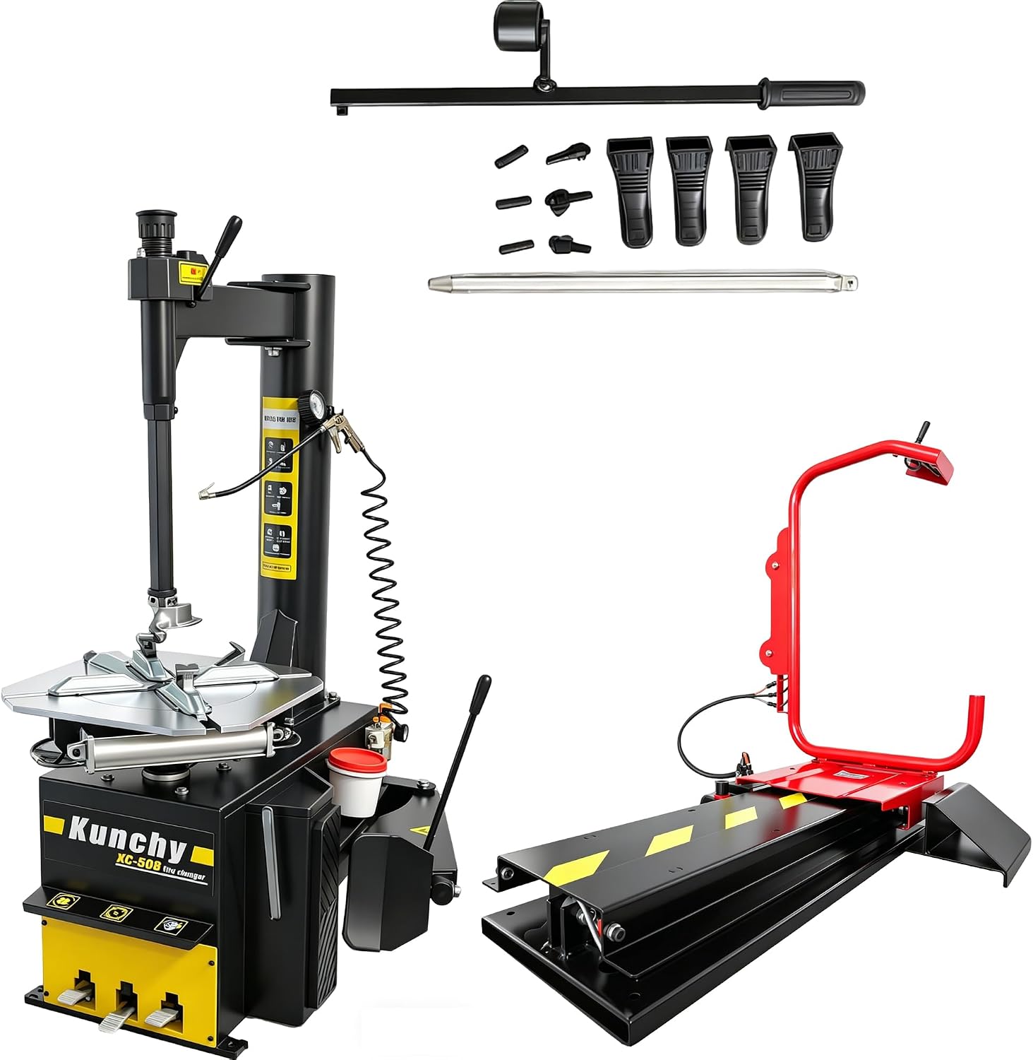 2.0HP Industrial Assist Arms Tire Changer Wheel Changers Machine Rim Diameter 14"-24" Modle 508/1 Year Full Warranty (Equipped with a tire Lift)