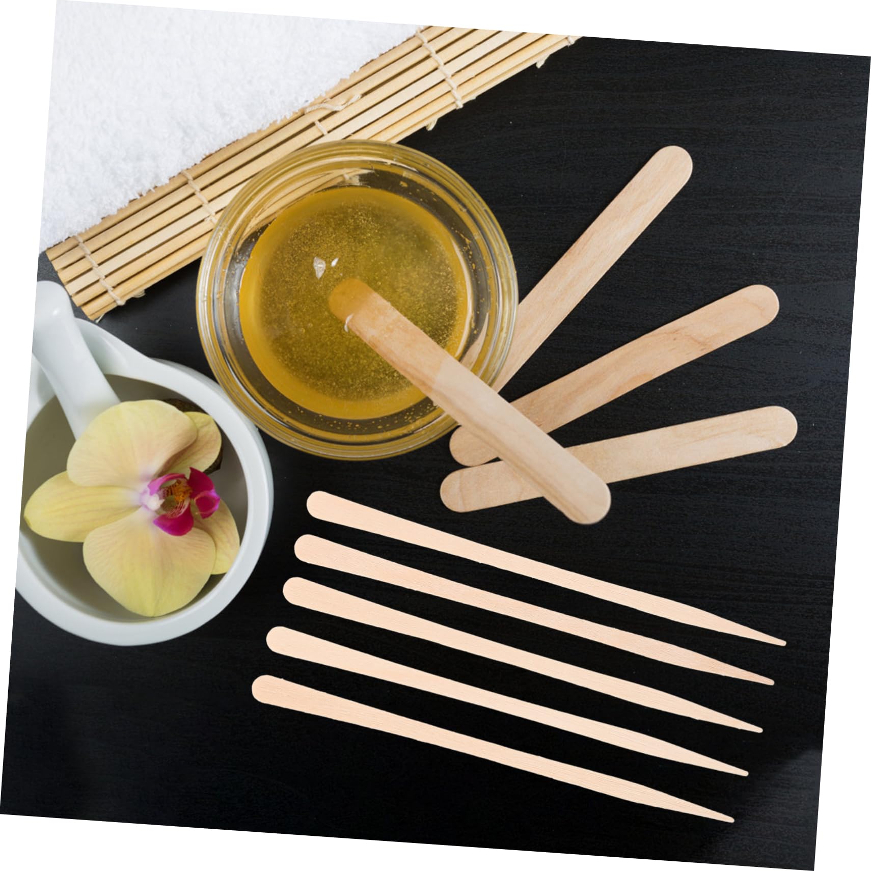 SOESFOUFU 100pcs Body Wax for Nose Hair Removal Hair Removal Wax Stick Kit Spa Home Use