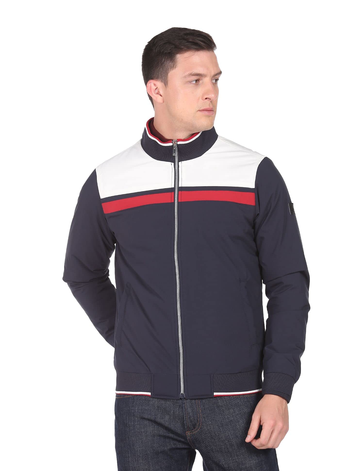 arrow Men's Polyester Regular Jacket (ASAEJK4795_Olive_Medium)-picture-17