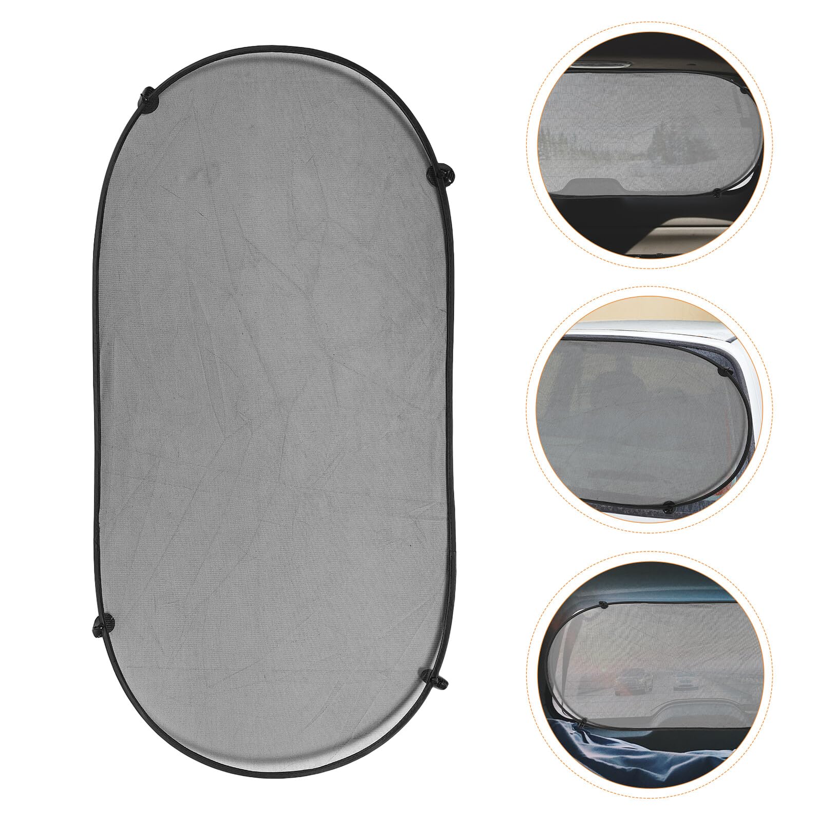 Healeved Parasole per Finestrini Auto 6 Pezzi Rete con Ventose Protezione UV Tendine Parasole Lunotto Posteriore Copertura Privacy per Suv Camion Viaggi