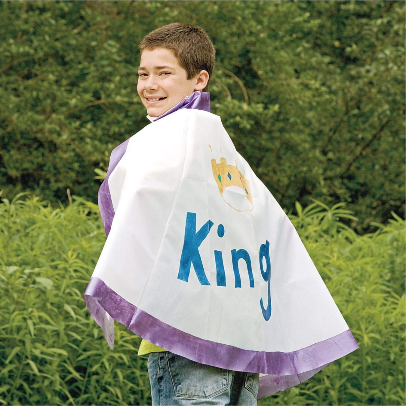 S&S Worldwide Super Hero Capes Craft Kit 30 Inches Pack of 12, White
