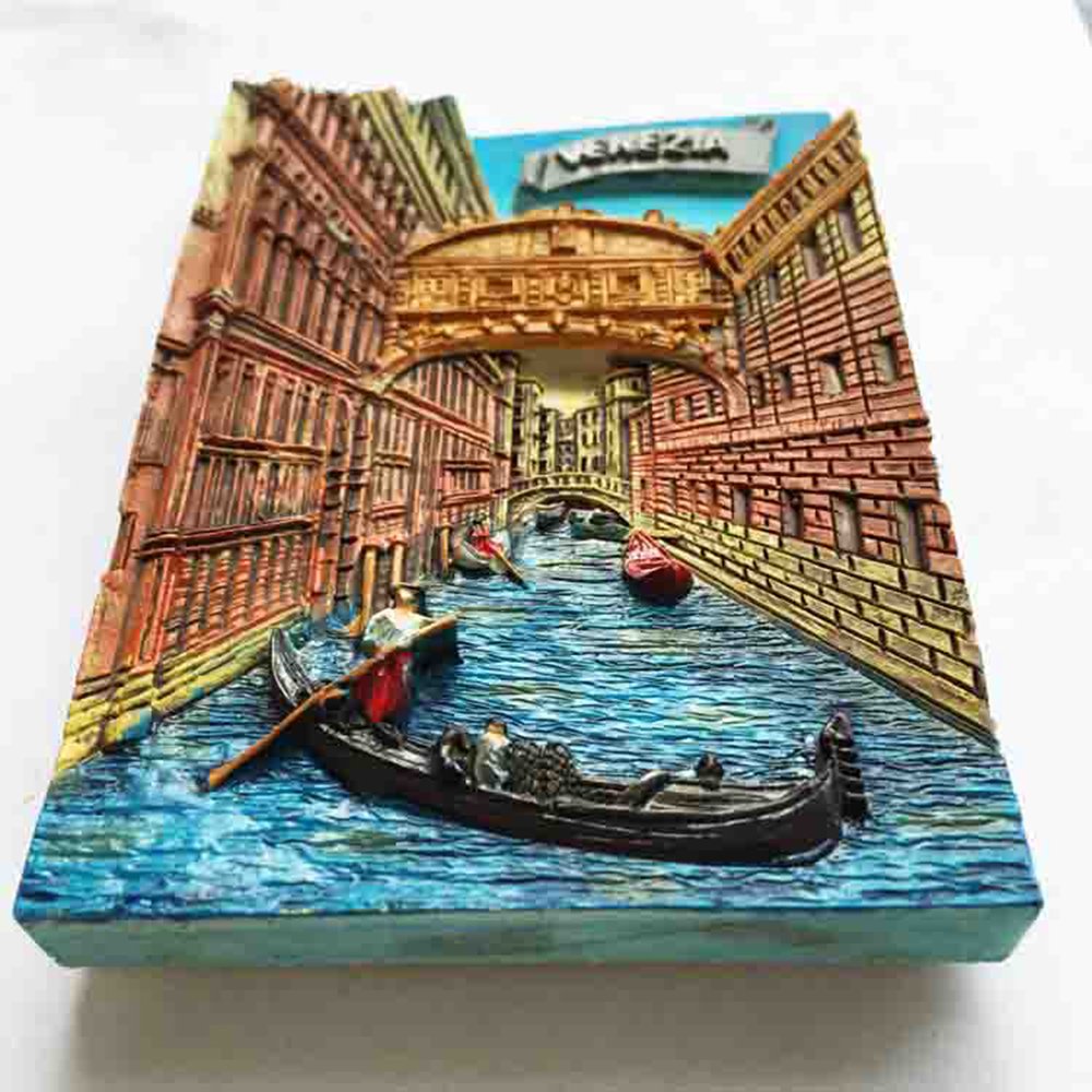 Magnete Frigorifero 3D Venezia Italia – Souvenir Artigianale In Resina – Regalo Originale E Decorazione Casa