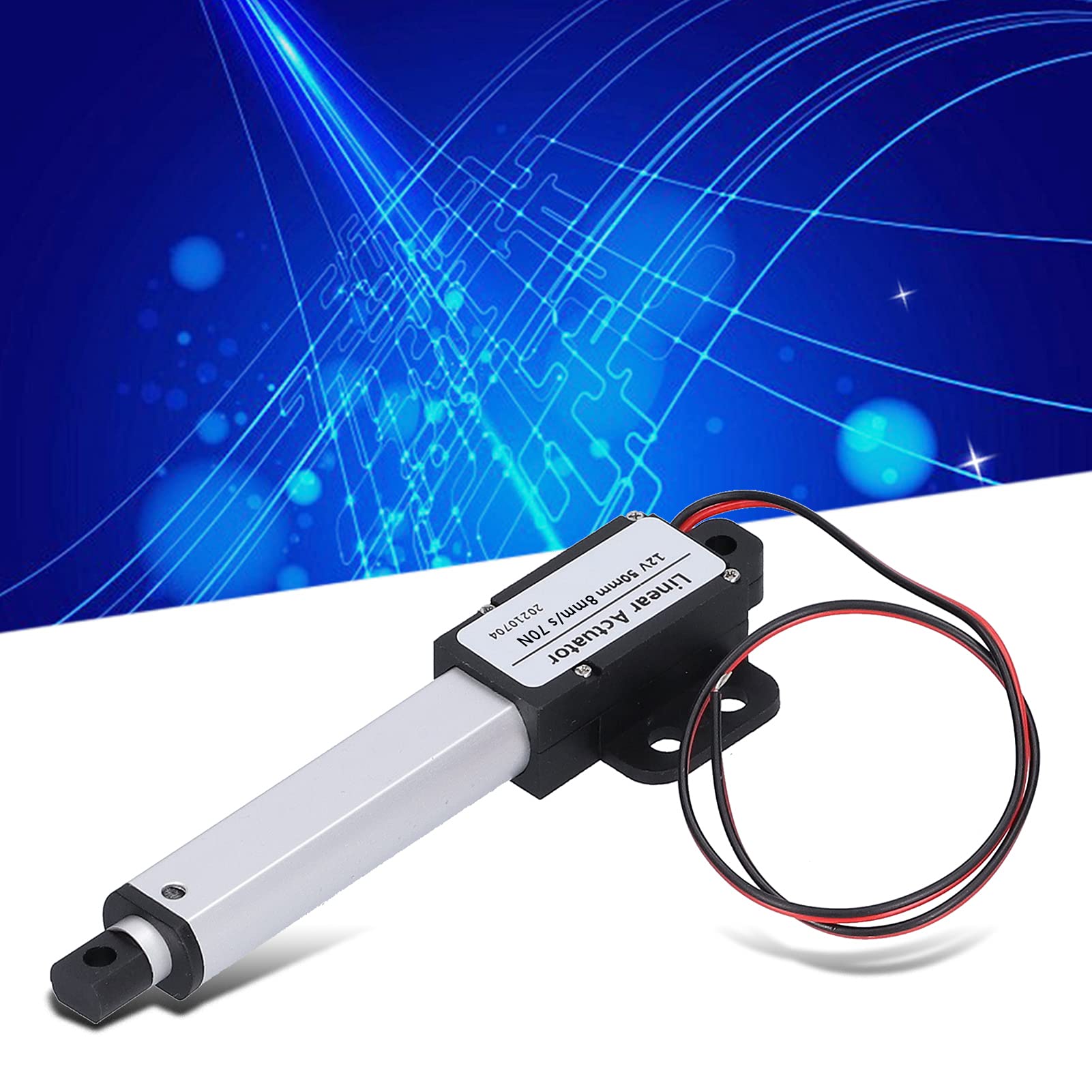 KIMISS Actuador Lineal 50mm Motor 12V de Bajo Ruido con Interruptor de Límite Interno - Actuador Eléctrico para la Industria Automotriz Optimized