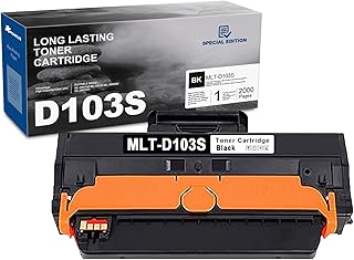 PIONOUS MLT-D103S Black Toner Cartridge Compatible Replacement for Samsung MLT D103S Toner ML-295x 2951ND 2951D 2950ND 2955ND 2955DW SCX-4728FD 4729FW Printer Ink - 1 Pack