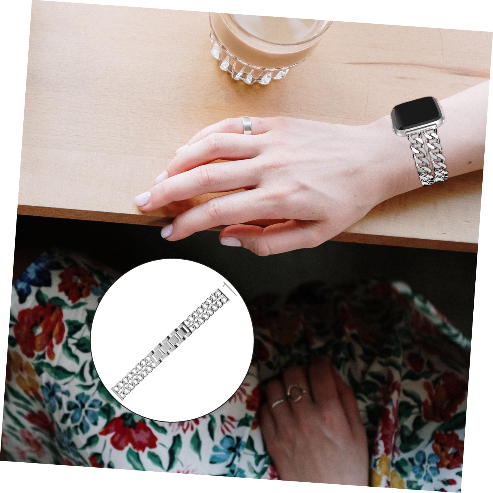 DOITOOL Correa Acero inoxidable Pulsera cadena de reloj Lite