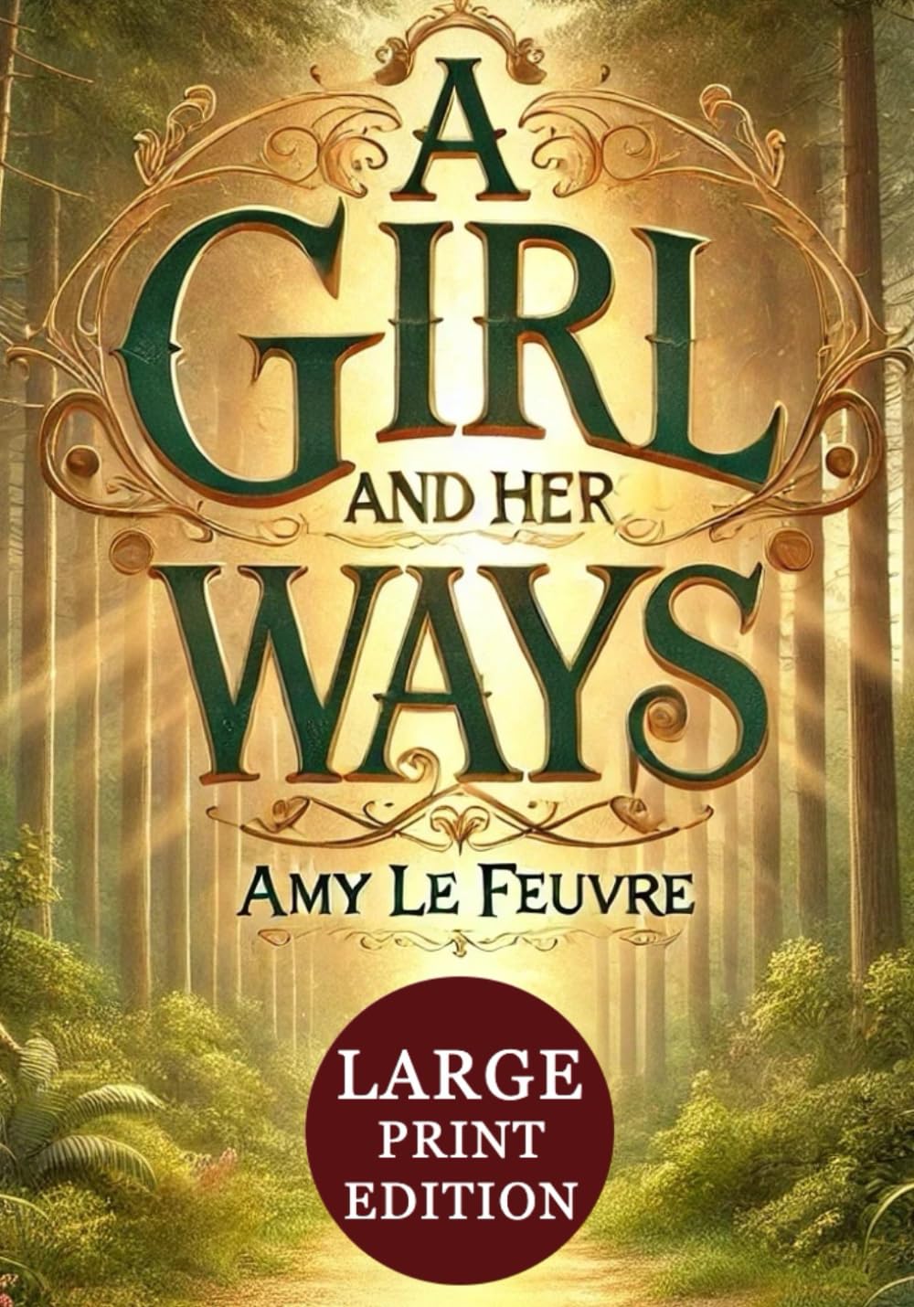 A Girl and Her Ways (Large Print Edition): An inspiring Victorian tale of perseverance, heartfelt friendships, and the enduring impact of kindness and faith