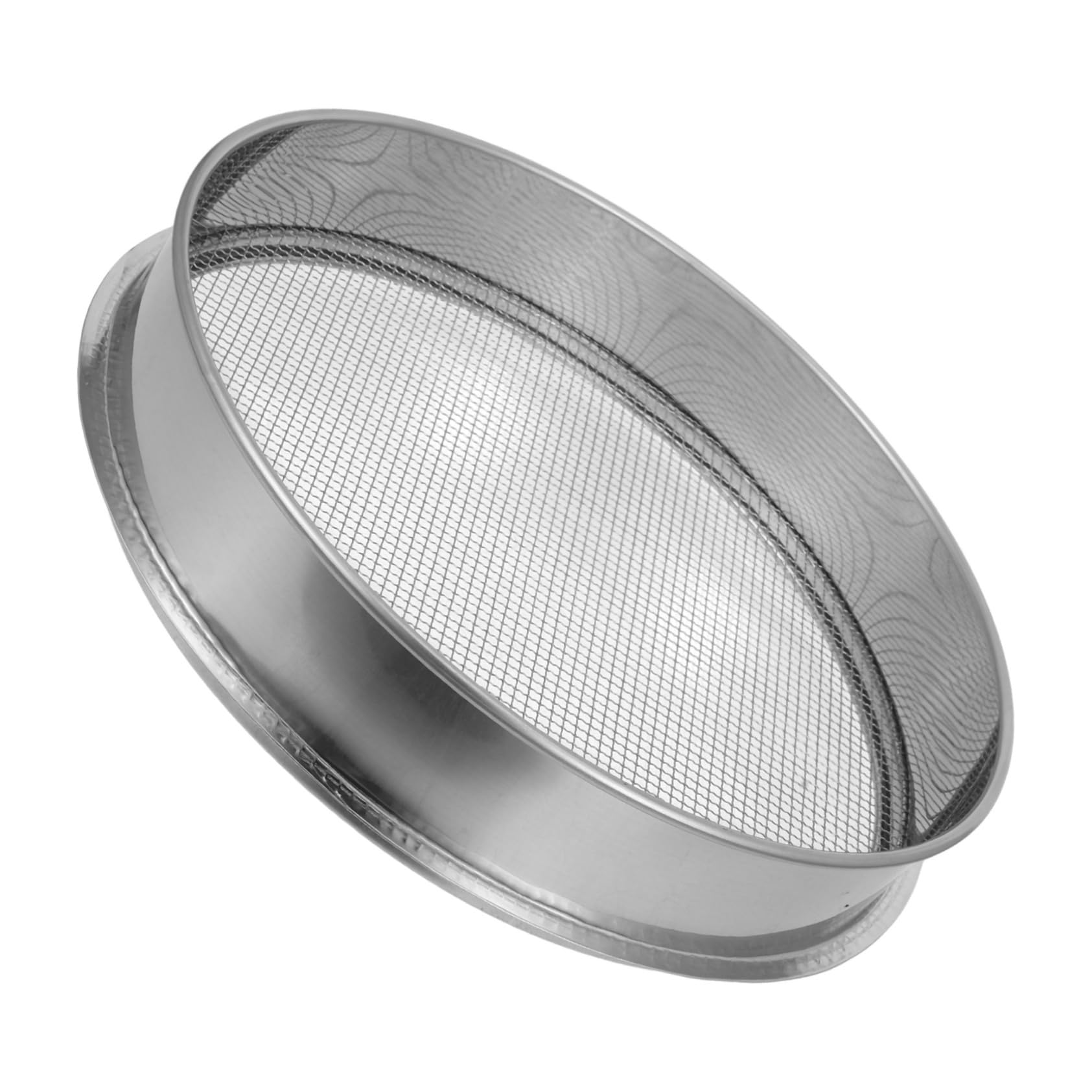 PartyKindom Setaccio in acciaio inox per giardinaggio, strumento multiuso setaccio a terra rotondo, 40 cm, per compost e pavimento e solido