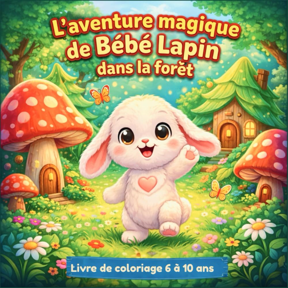 Coloriage ÉDUCATIF 6 à 10 ans – L’aventure Magique de Bébé Lapin dans la Forêt.: Livre de Coloriage Forêt Magique pour Développer la Créativité et la ... des Enfants. (Les Aventures de Bébé Lapin)
