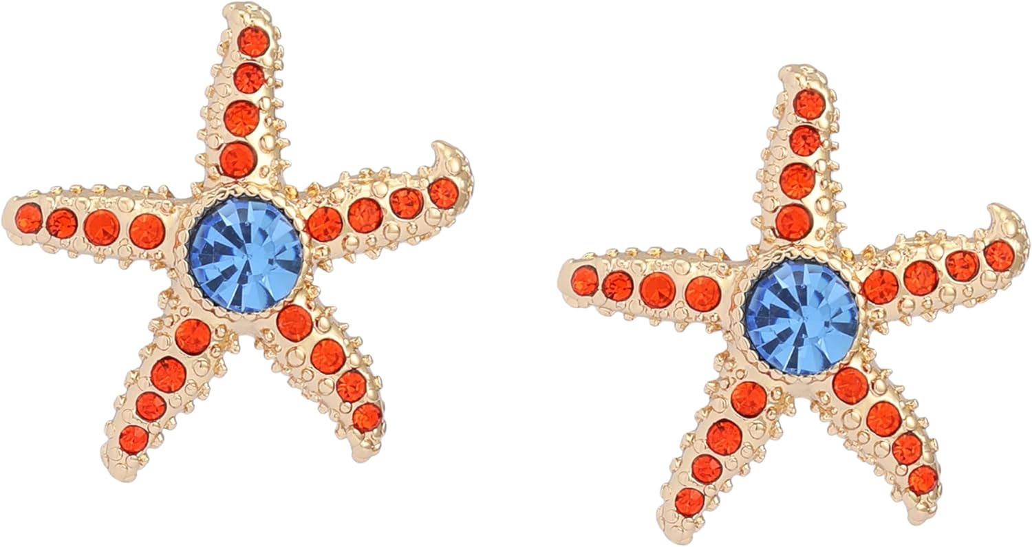 Betsey Johnson Jewelry Women's Starfish Stud Earrings