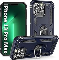 Vista 22 de ADDIT Funda para iPhone 13 Mini iPhone 13 Mini, con soporte de anillo, soporte magnético para automóvil, grado militar, resistente, para iPhone 13
