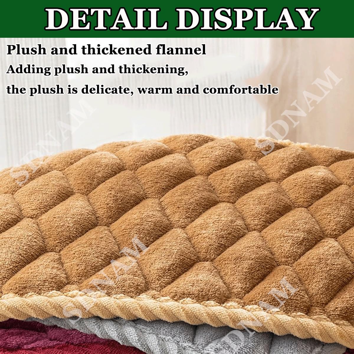 Cuscino per Sedia Quadrato 30x30/35x35/40x40/45x45cm, Sgabello da Bar, Cuscino per Seduta, Adatto per casa, Seggiolino Auto, Sedia da Ufficio e Tutte Le sedie(F4,4pcs 30 x30cm)