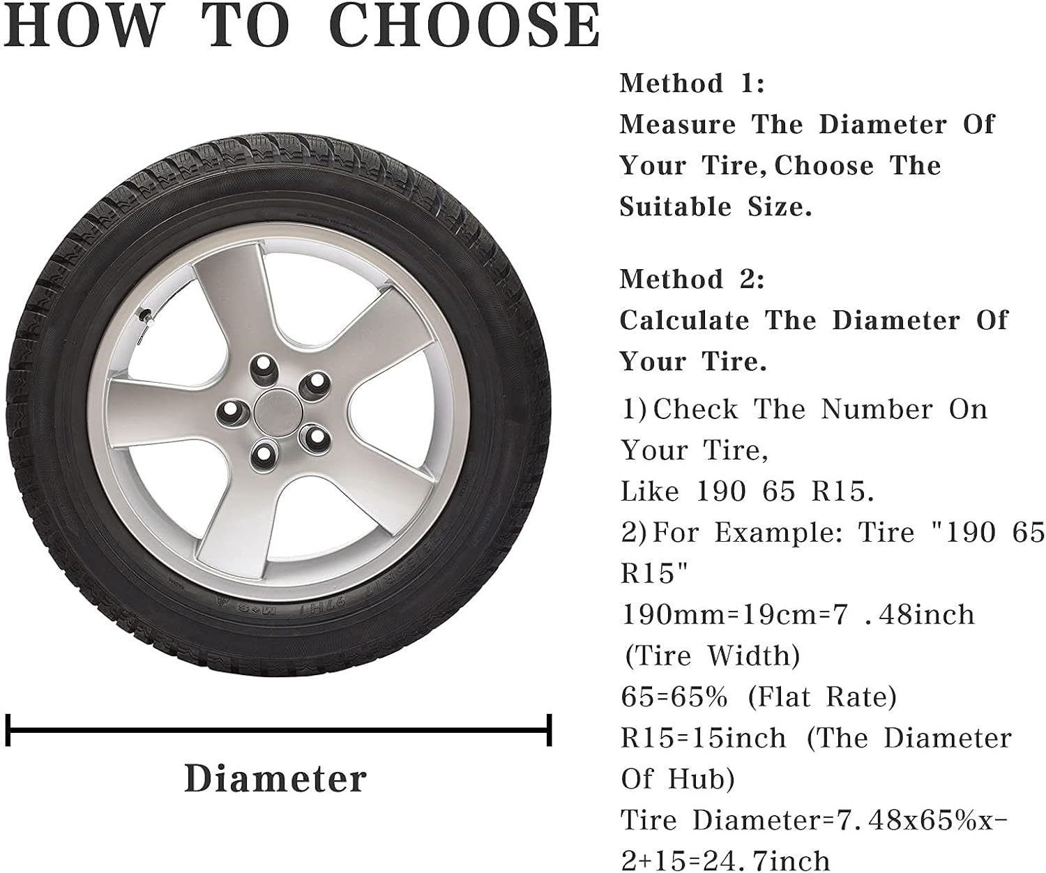 eletecpro RV Tire Covers Set of 4 with Heavy Duty 600D Oxford and Waterproof Coating Tire Cover RV Accessories for Trailer Truck Camper(Gray) : Automotive