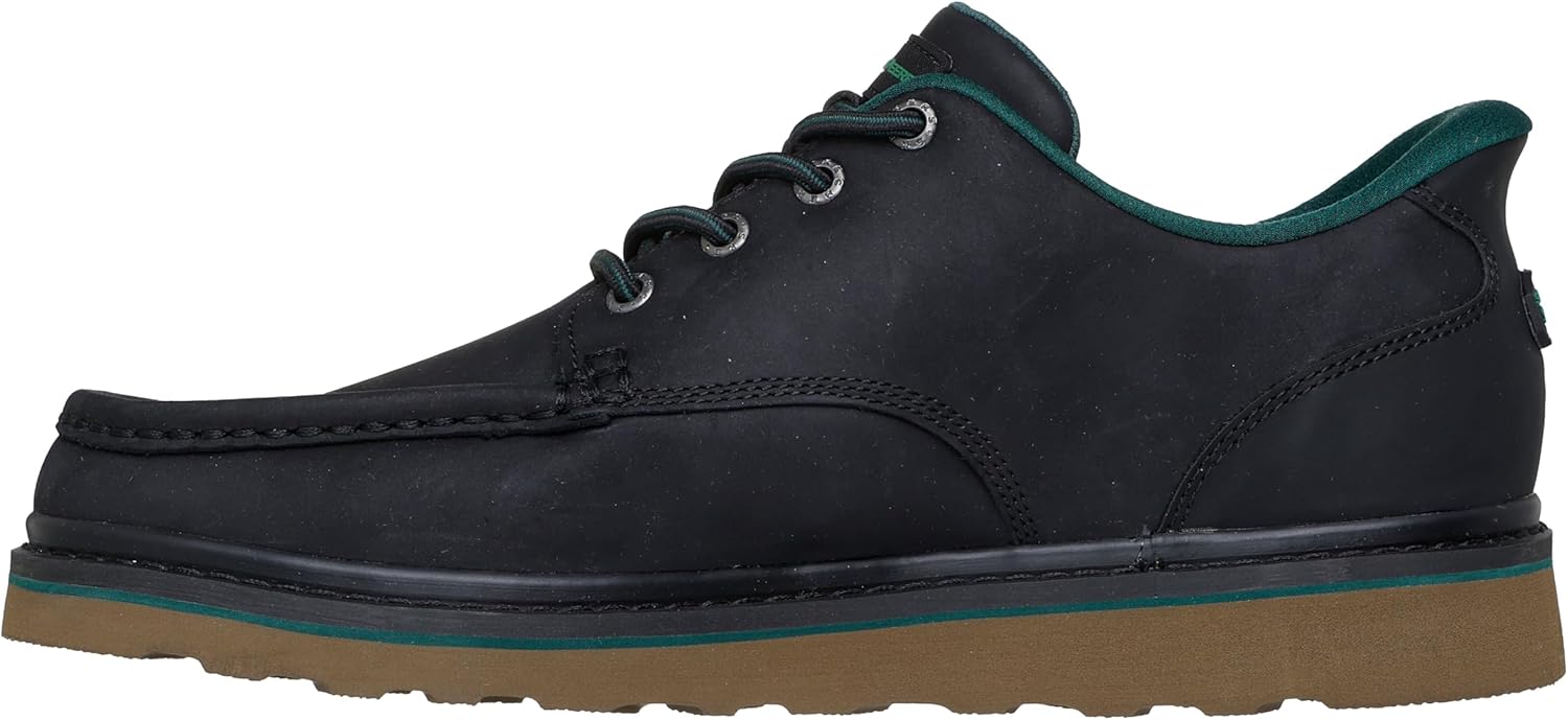 Skechers Mens John Deere Leather Moc Toe Brockman Bungee Slip Ins - Image 2