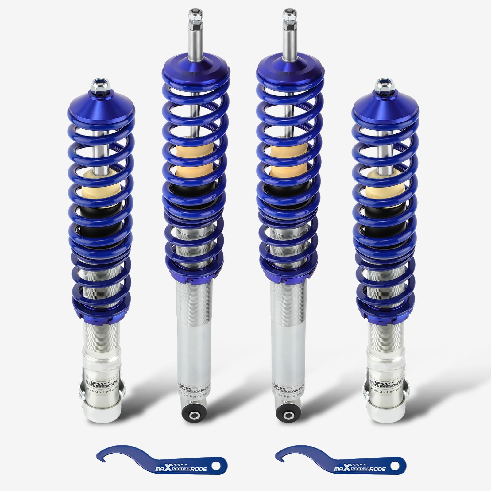 maXpeedingrods Gewindefahrwerk Für Volkswagen Golf MK2 1985-1992 (19E) Jetta II 1G 1984-1992-Blau