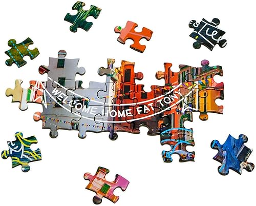 Miniatura 5 de Genuine Fred, Spring Break at Cinque Terre, serie Doodle, rompecabezas de 1000 piezas, 28 x 20 pulgadas