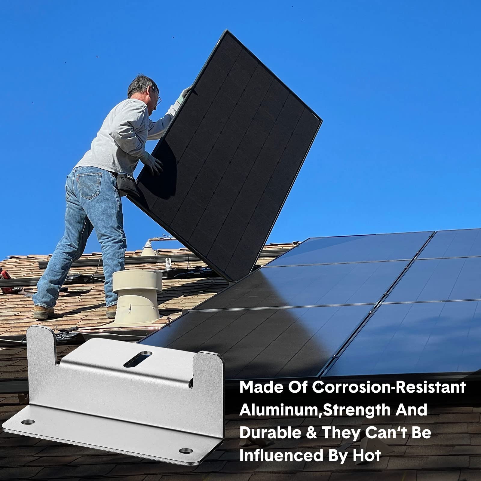 12 Pcs Solar Panel Ounting Brackets Aluinu Solar Panel Brackets Roof