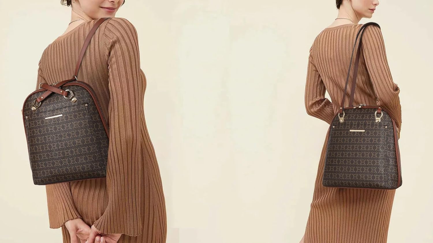 MKP COLLECTION Womens Convertible Backpack Handbag Purse Fashion Designer Ladies Shoulder Satchel Bag for Travel Work - Image 2