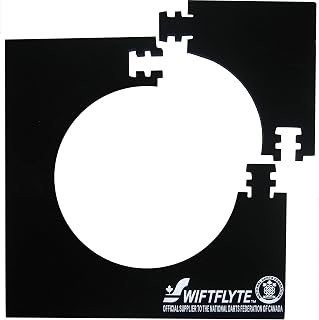 Swiftflyte N.D.F.C 28 inch Dartboard Surround, 4 Piece Interlocking Square Dart Board Surround, Backboard & Wall Protector