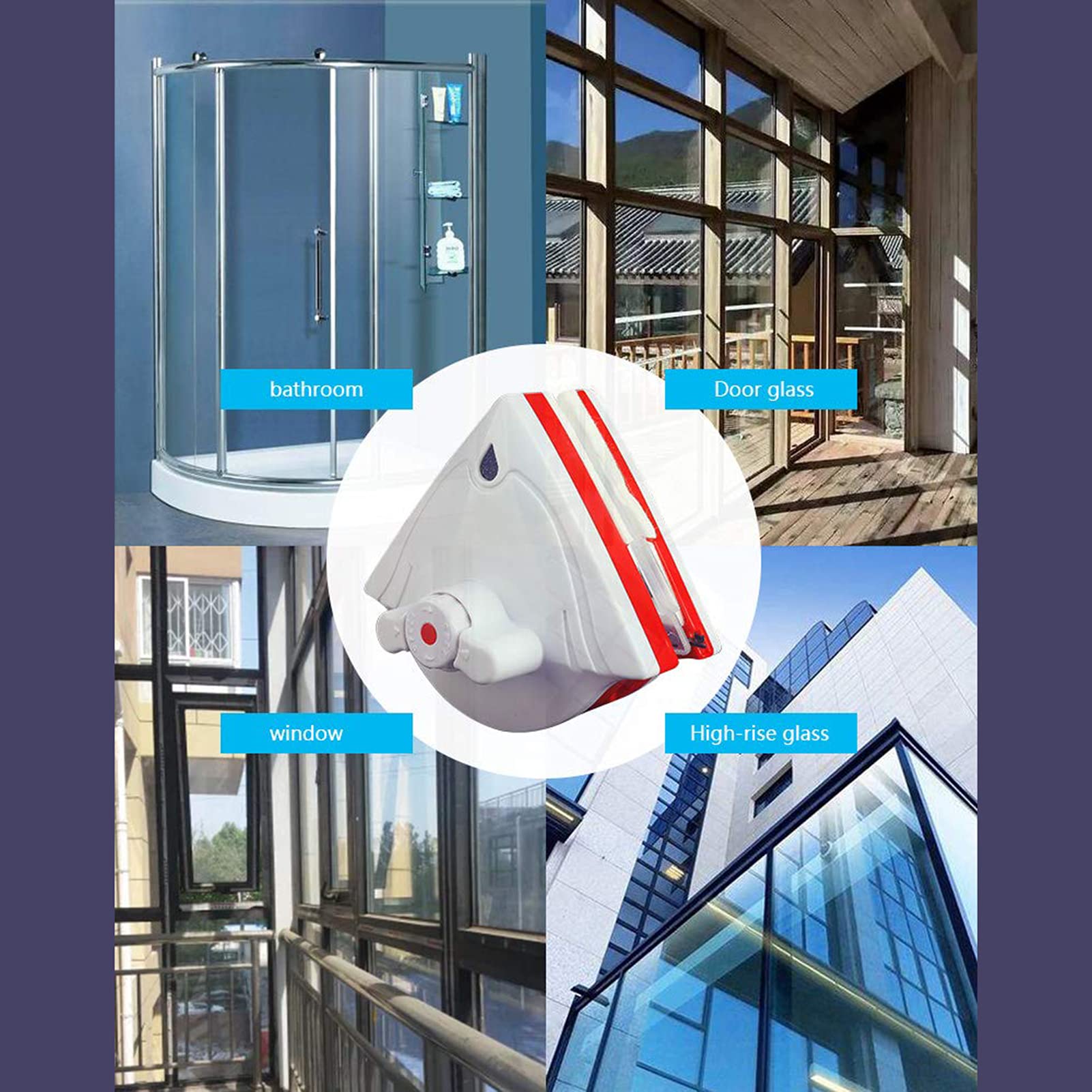 Magnetyczny środek do czyszczenia szyb z podwójnymi szybami, magnetyczny środek do czyszczenia szyb, super szczotka do czyszczenia powierzchni szklanych, narzędzie do wycieraczki, regulowany magnes
