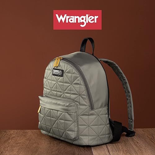 Miniatura 3 de Montana West Mochila Wrangler para mujer, mochila acolchada para viajes casuales, Gris, Mochilas de mochila