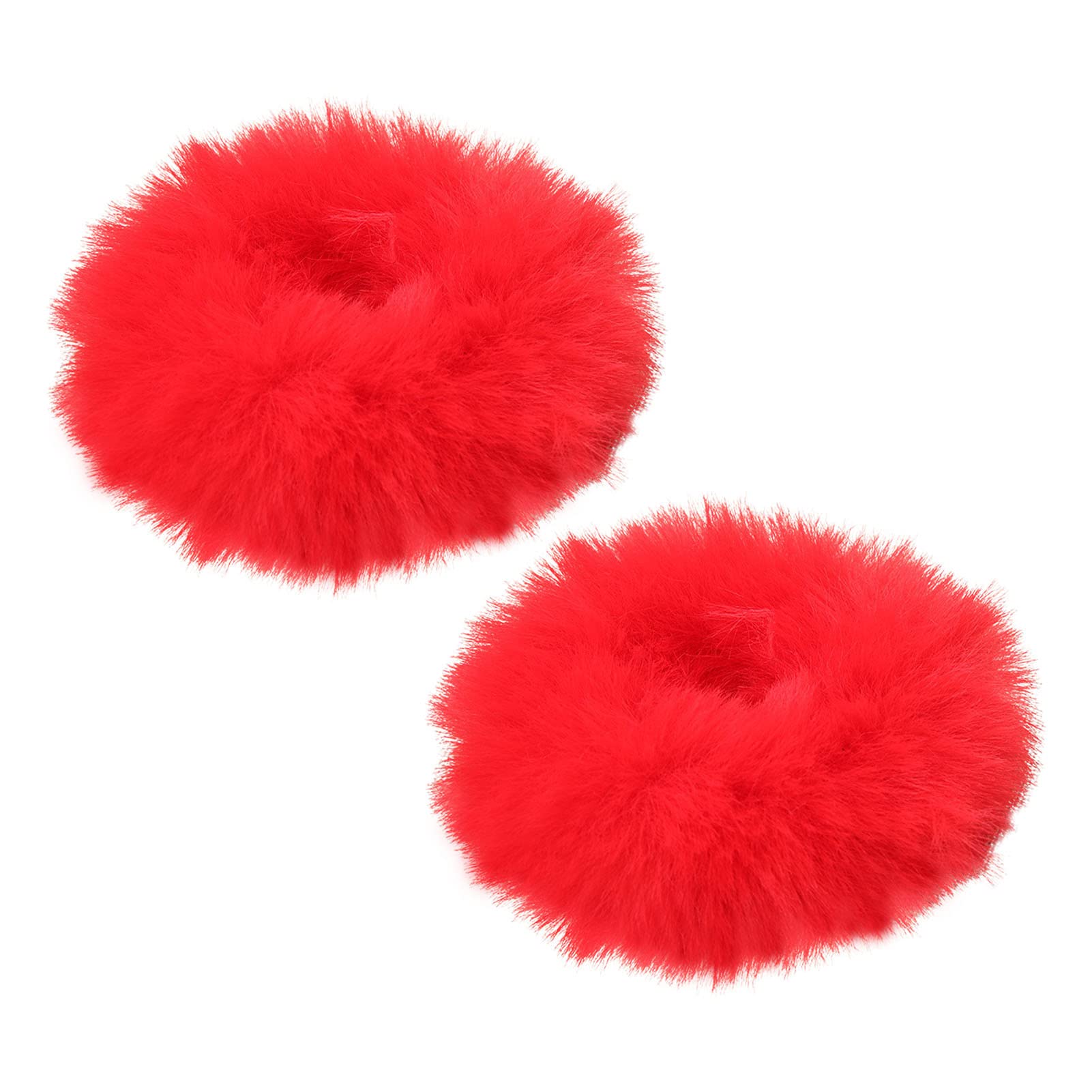 ̮フワモコファーのシュシュ