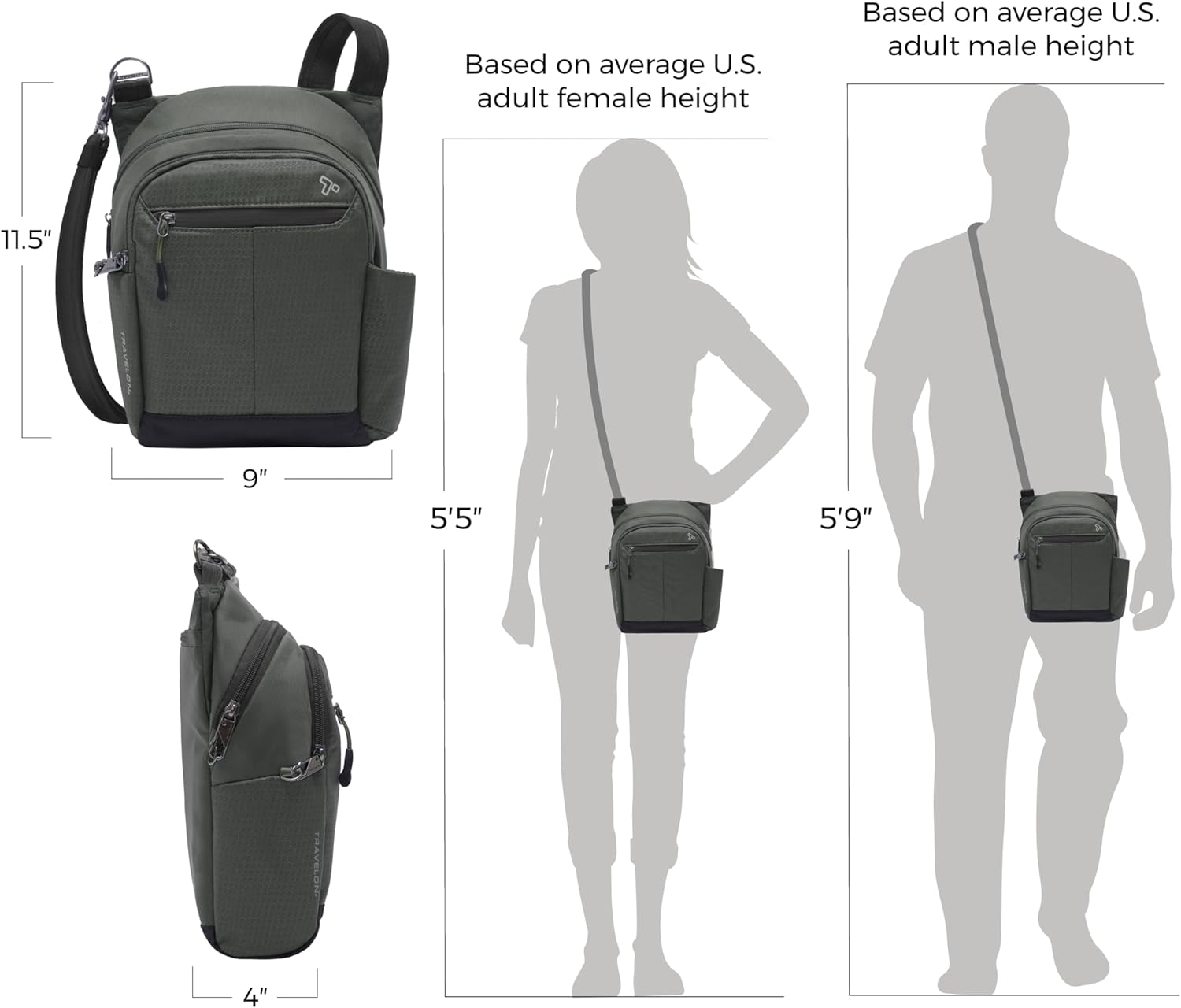 Travelon Anti-Theft Active Tour Bag