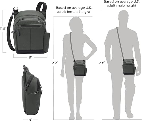 Vista 2 de Travelon Bolsa de viaje activa antirrobo, Carbón vegetal