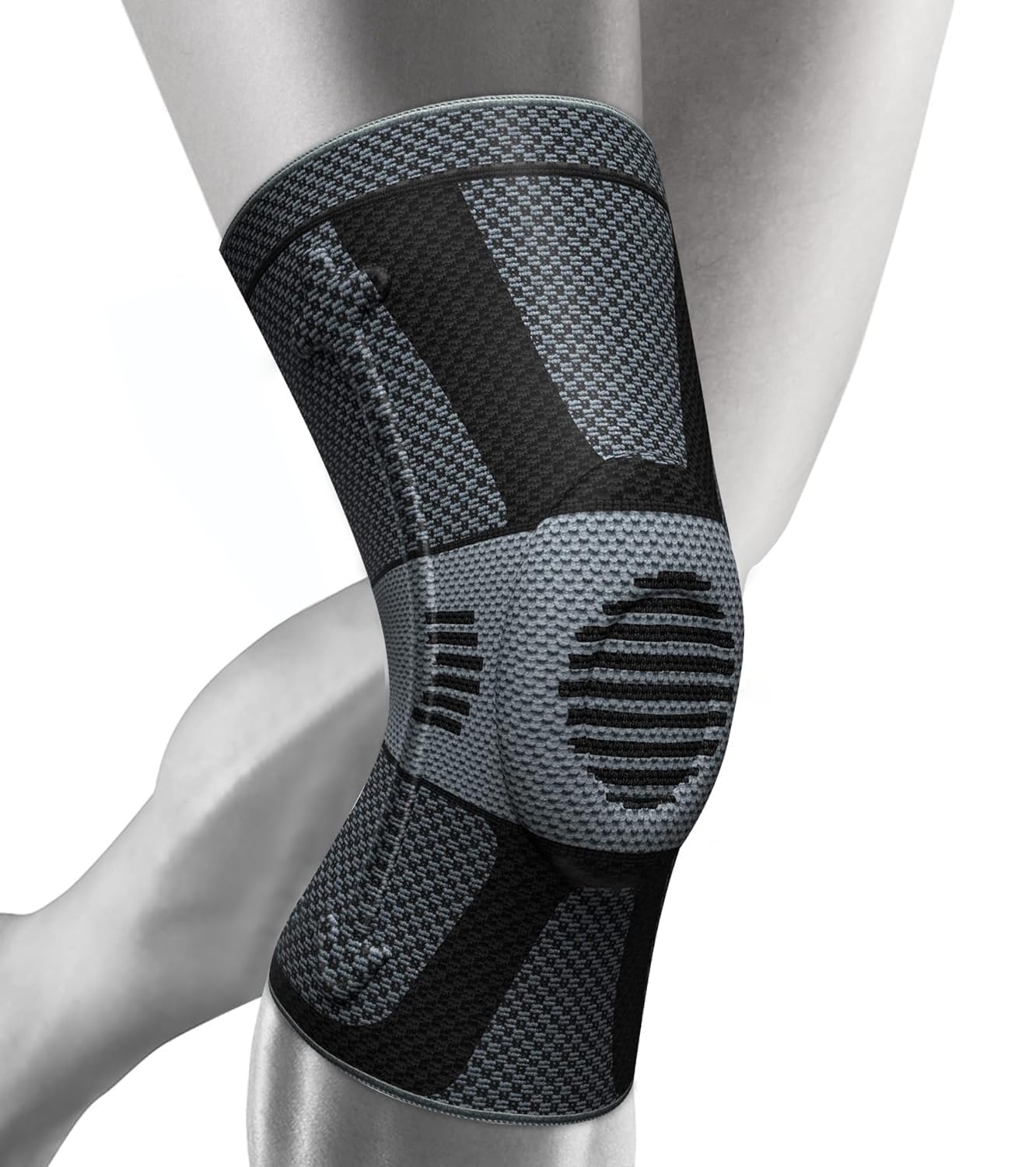 NEENCA Kniestütze, Komprimierte Kniebandage mit Patella Gel Pads & Feder Seitenstabilisatoren, Medizinischer Knieschützer für Laufen, Meniskusriss, Arthritis, Gelenkschmerzlinderung, ACL, Erholung
